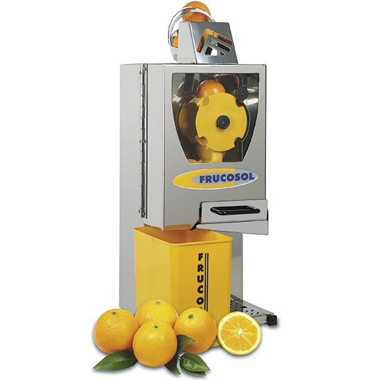 Juicepress, automatisk, 10-12 apelsiner / minut, max ø 70 mm