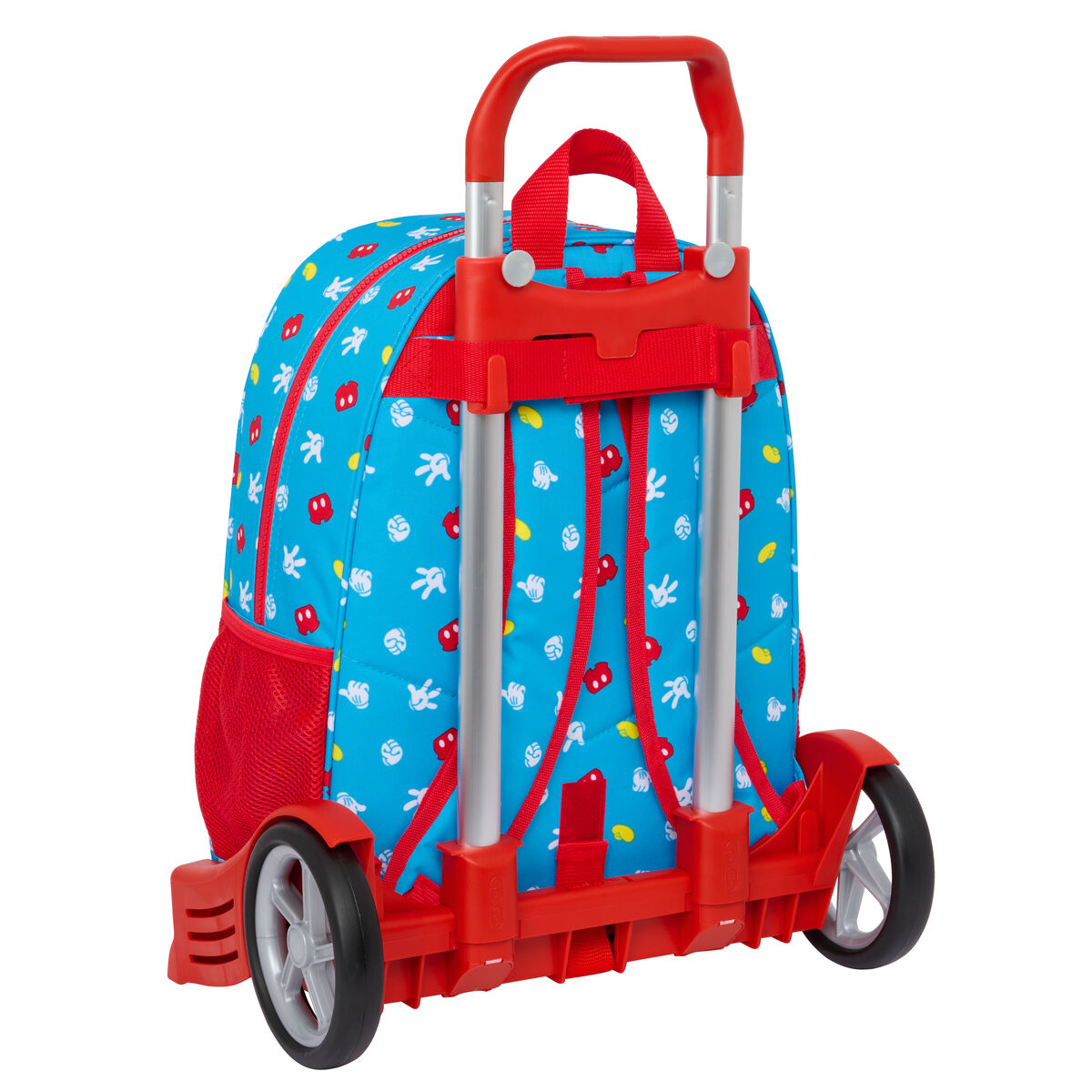 Skolväska med hjul Mickey Mouse Clubhouse Fantastic Blå Röd 33 x 42 x 14 cm - 3