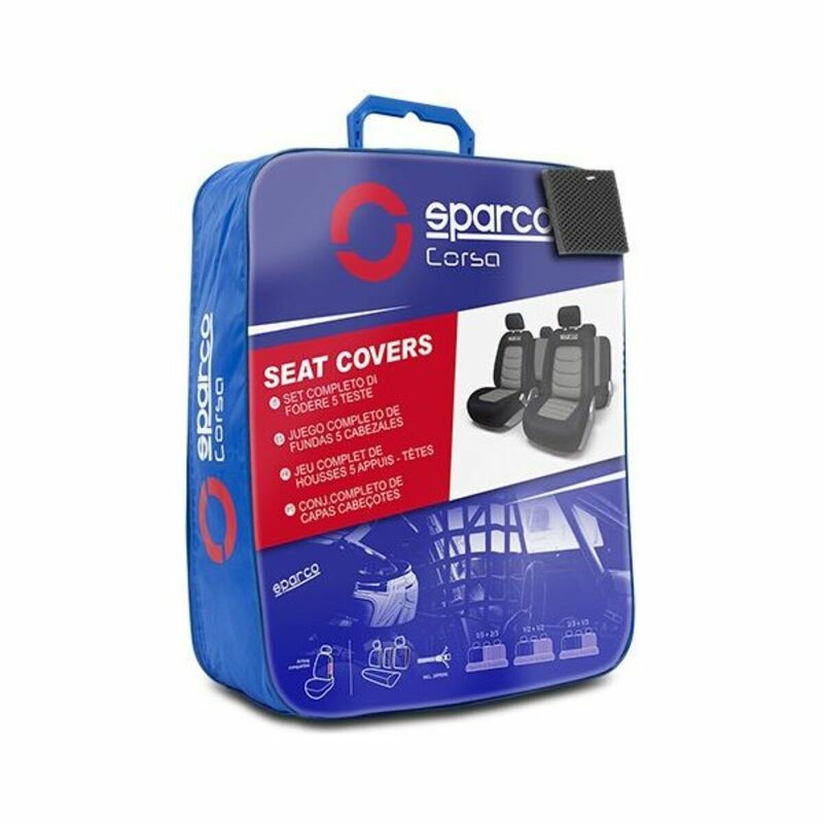 Uppsättning av sätesöverdrag Sparco S-Line Universal (11 pcs)