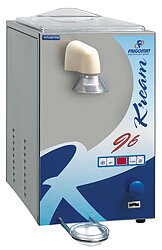 Gräddvispare med luft kondens, kapacitet 6-9 kg, produktion 100 kg / h