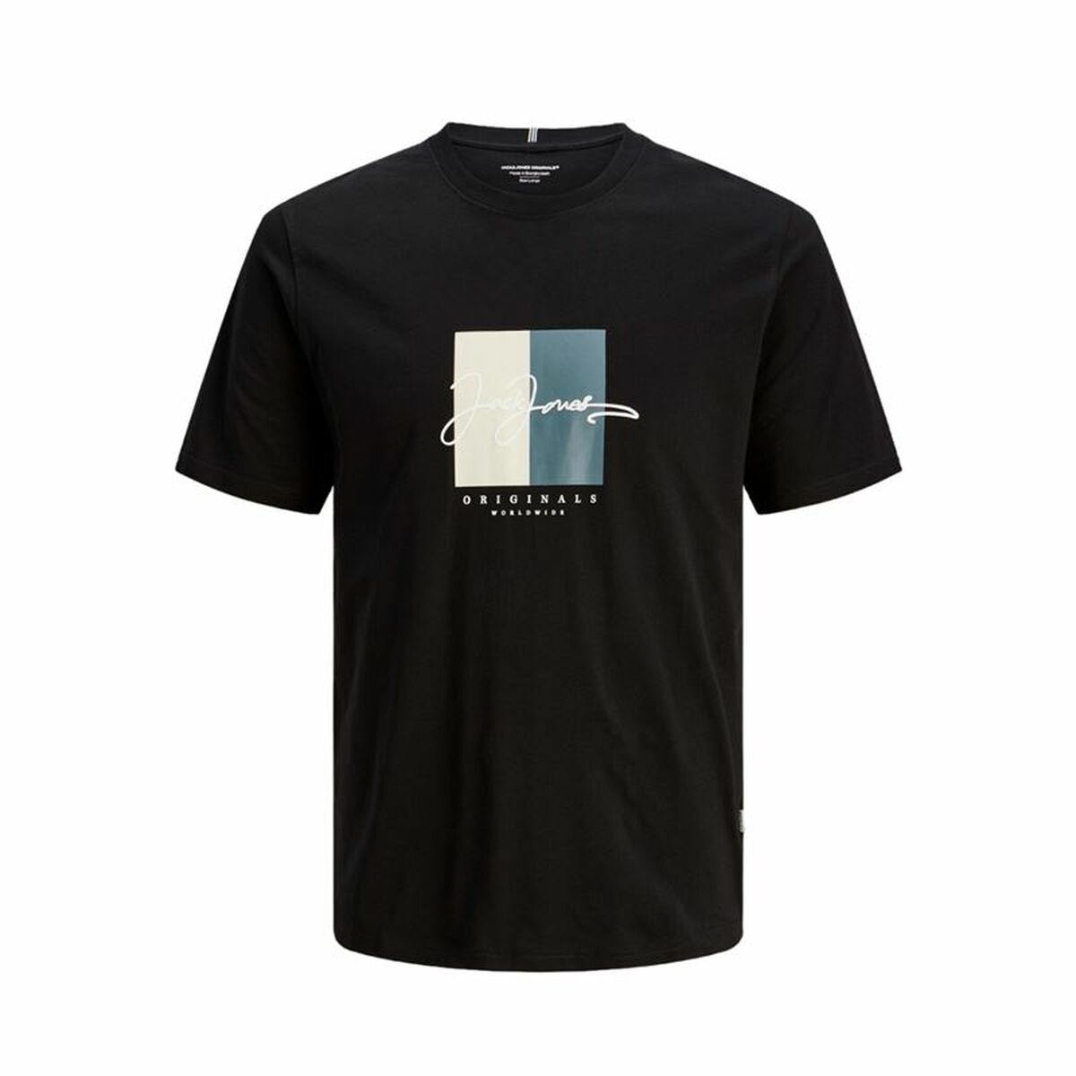 Barn T-shirt med kortärm Jack & Jones Jorfrederiksberg Svart