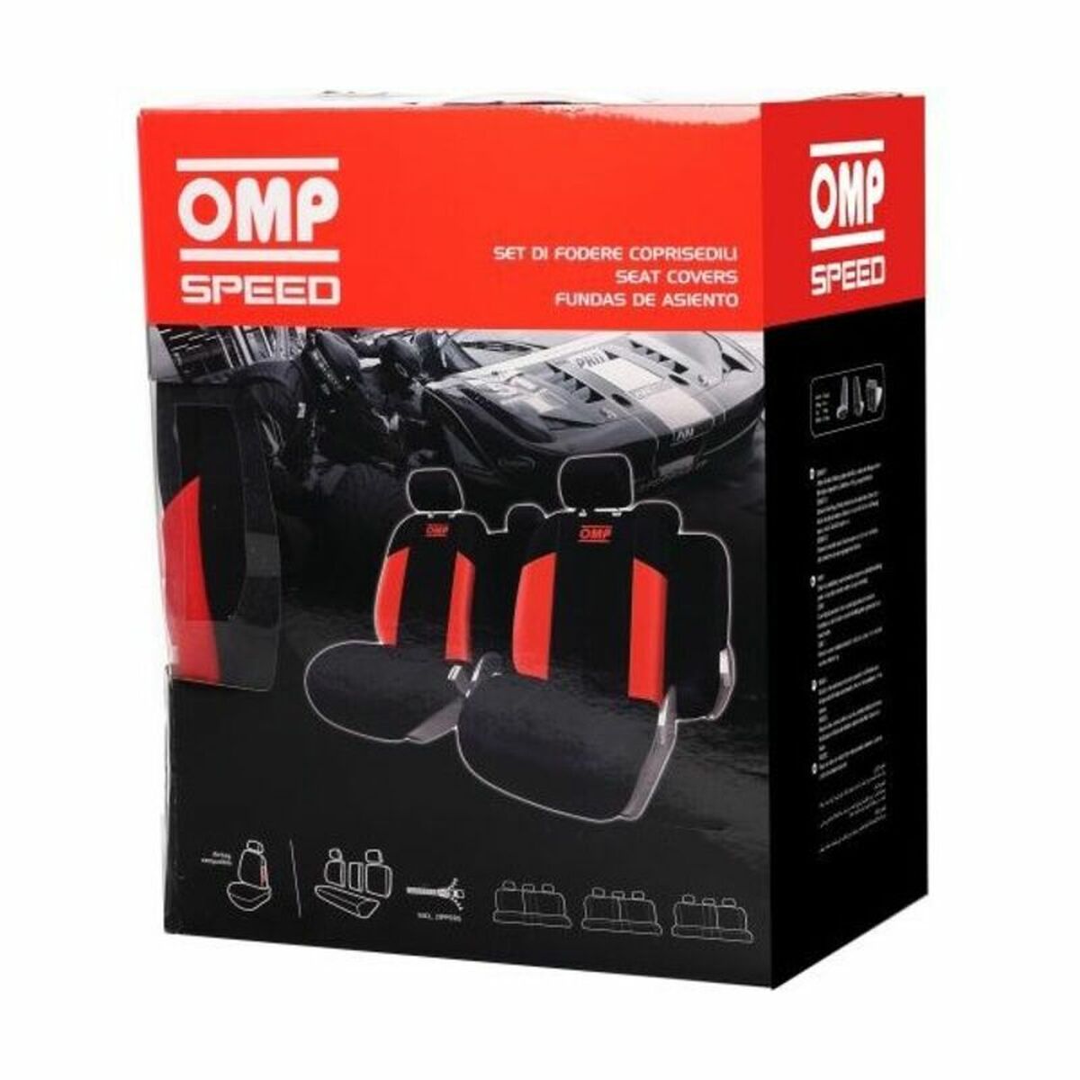 Uppsättning av sätesöverdrag OMP Speed Universal (11 pcs)