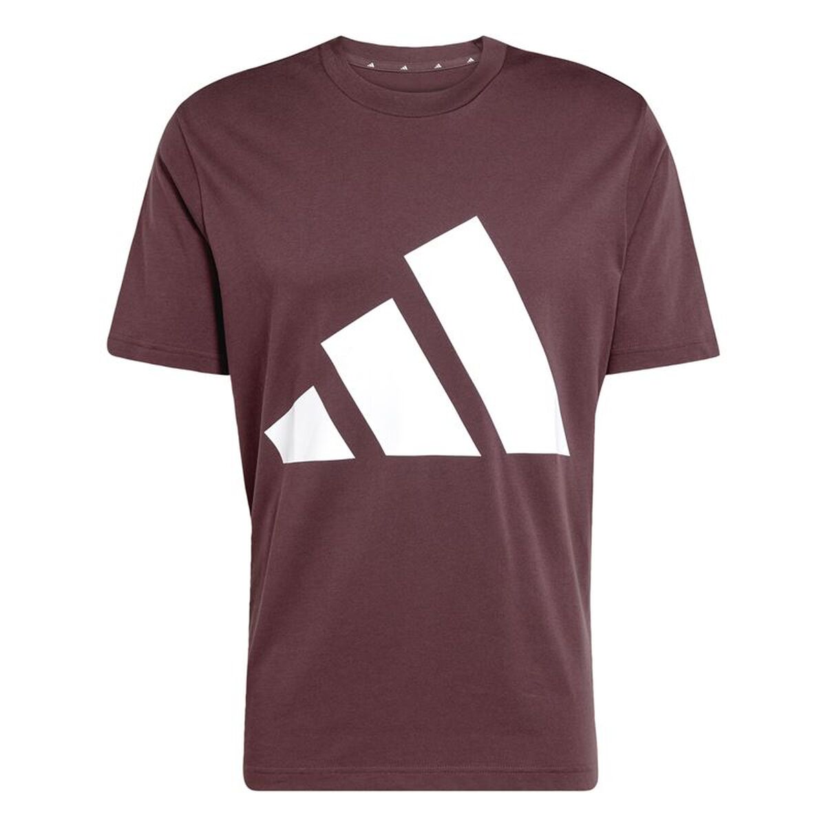T-shirt med kortärm Herr Adidas Big Logo Sj Rödbrun
