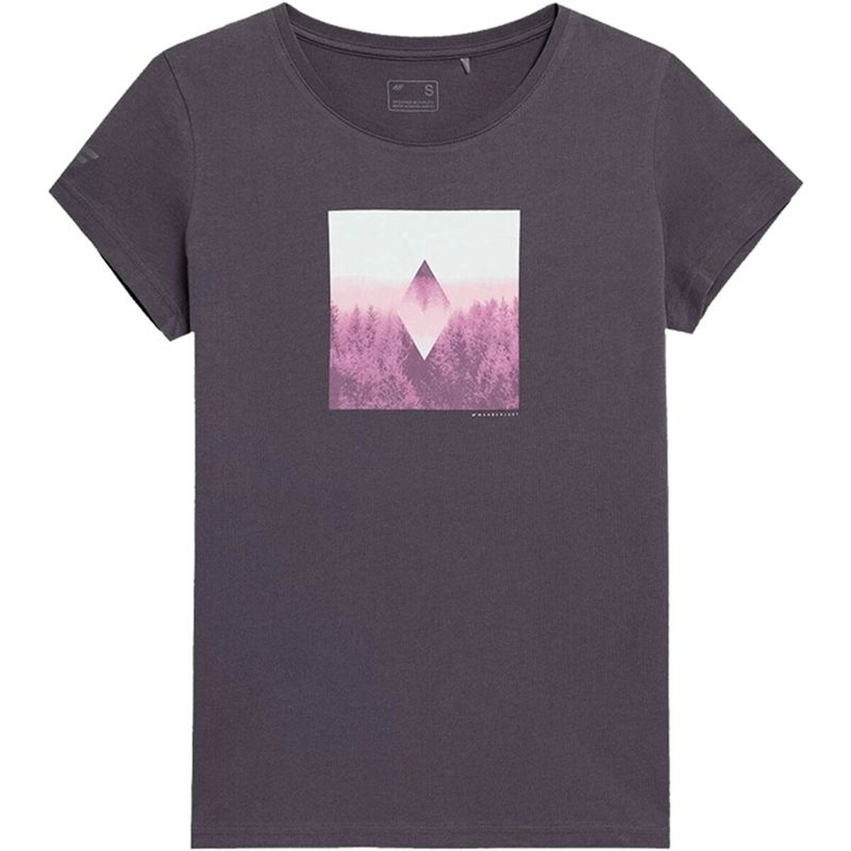 T-shirt med kortärm Dam 4F H4L22-TSD061LV-52S Blå (XS)