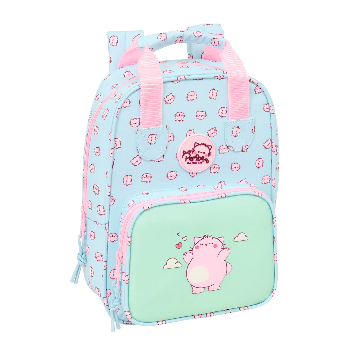 Skolryggsäck Pembe The pink cat Multicolour 20 x 28 x 8 cm