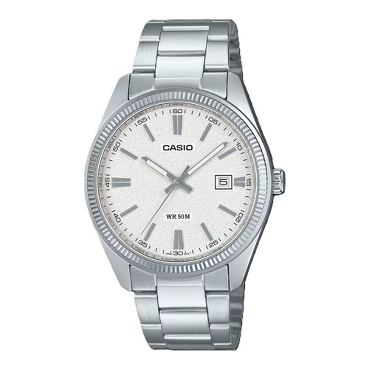 Herrklocka Casio DATE - WHITE, MATTE DIAL (Ø 38,5 mm)
