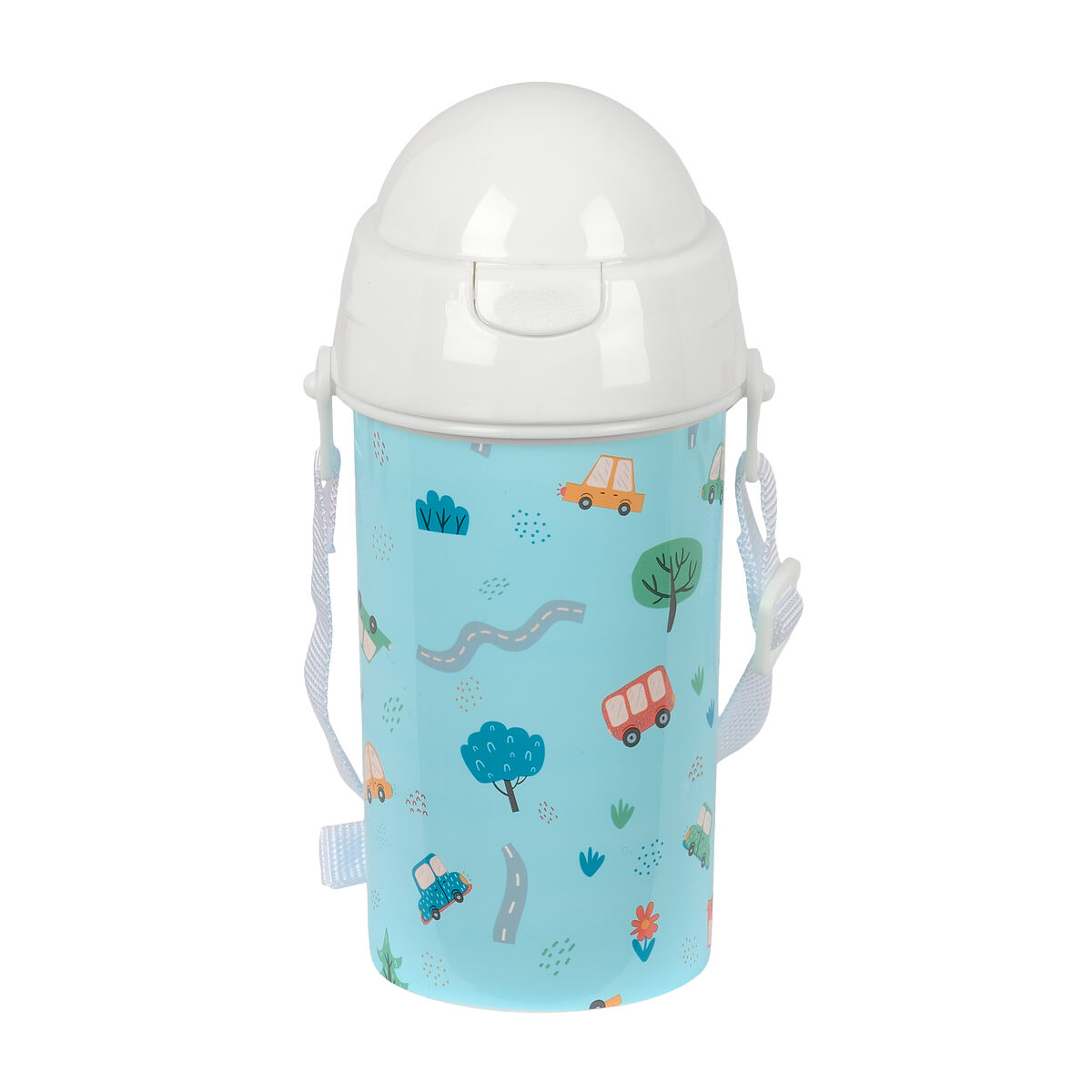 Vattenflaska Safta Coches Blå PVC 500 ml