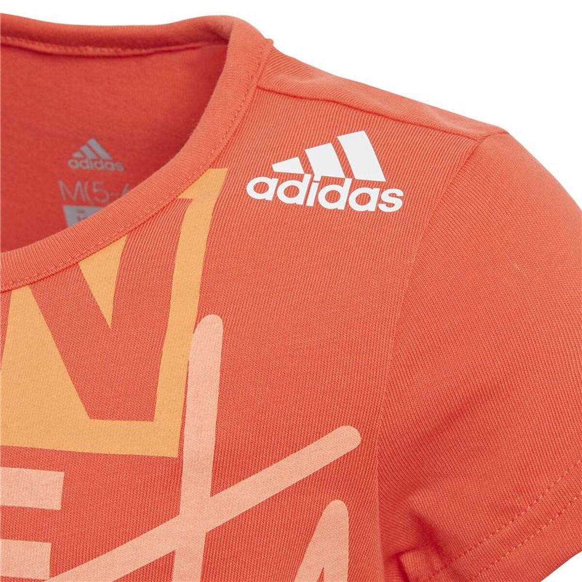 Barn T-shirt med kortärm Adidas CF6636 Orange - 2