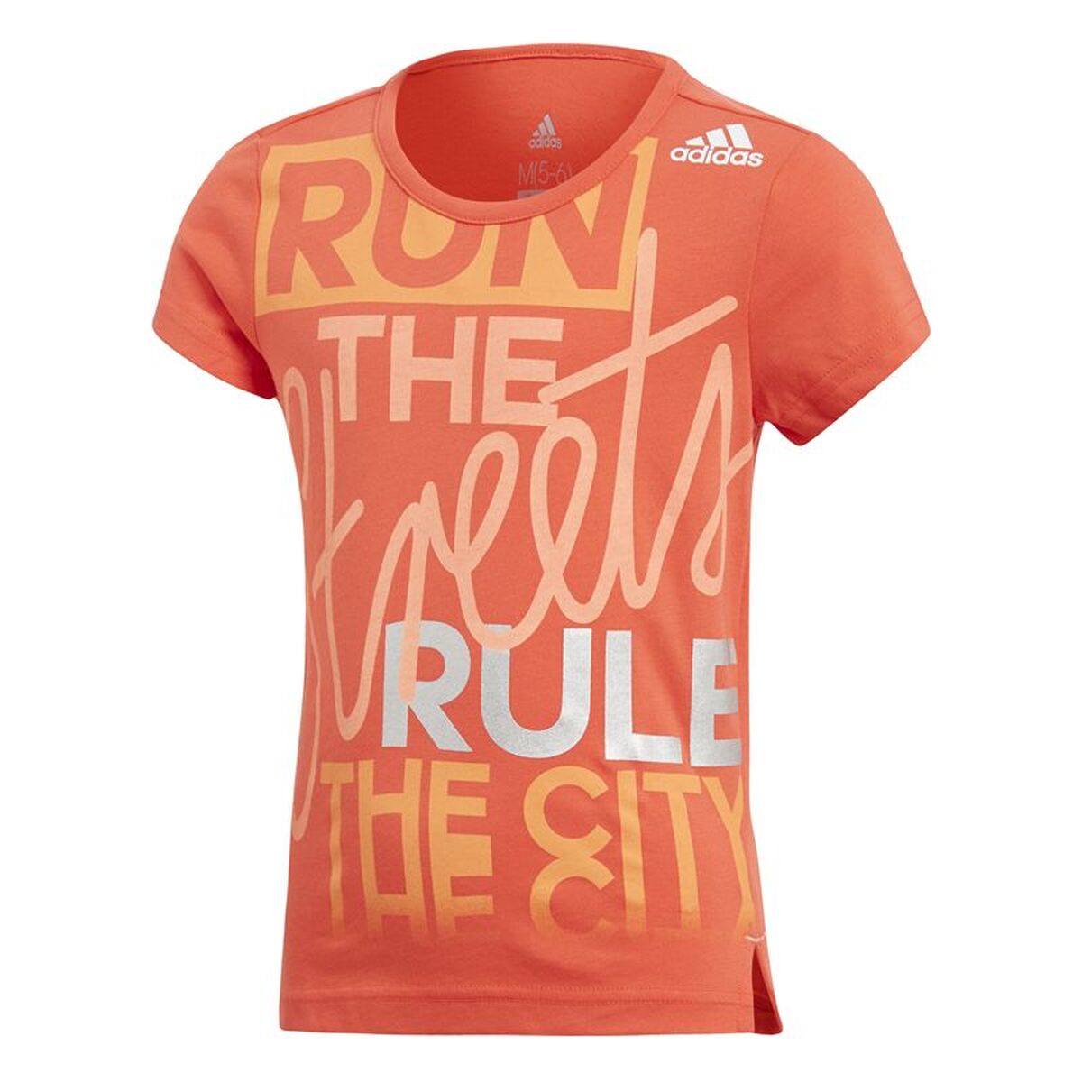 Barn T-shirt med kortärm Adidas CF6636 Orange