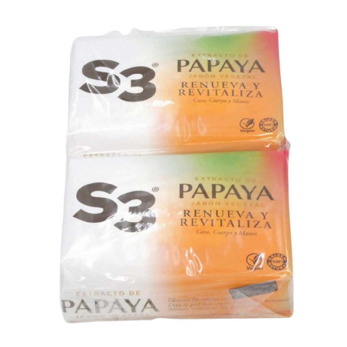 Tvål S3 125 g Papaya 2 antal