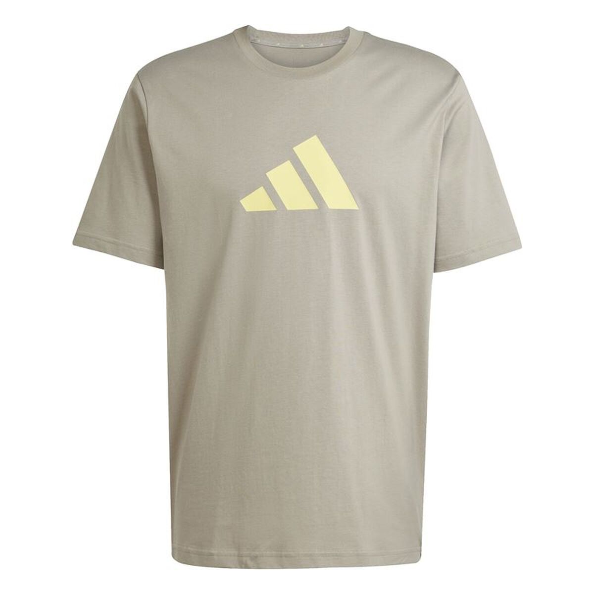 T-shirt med kortärm Herr Adidas Future Icons 3stripes Beige Ljusbrun