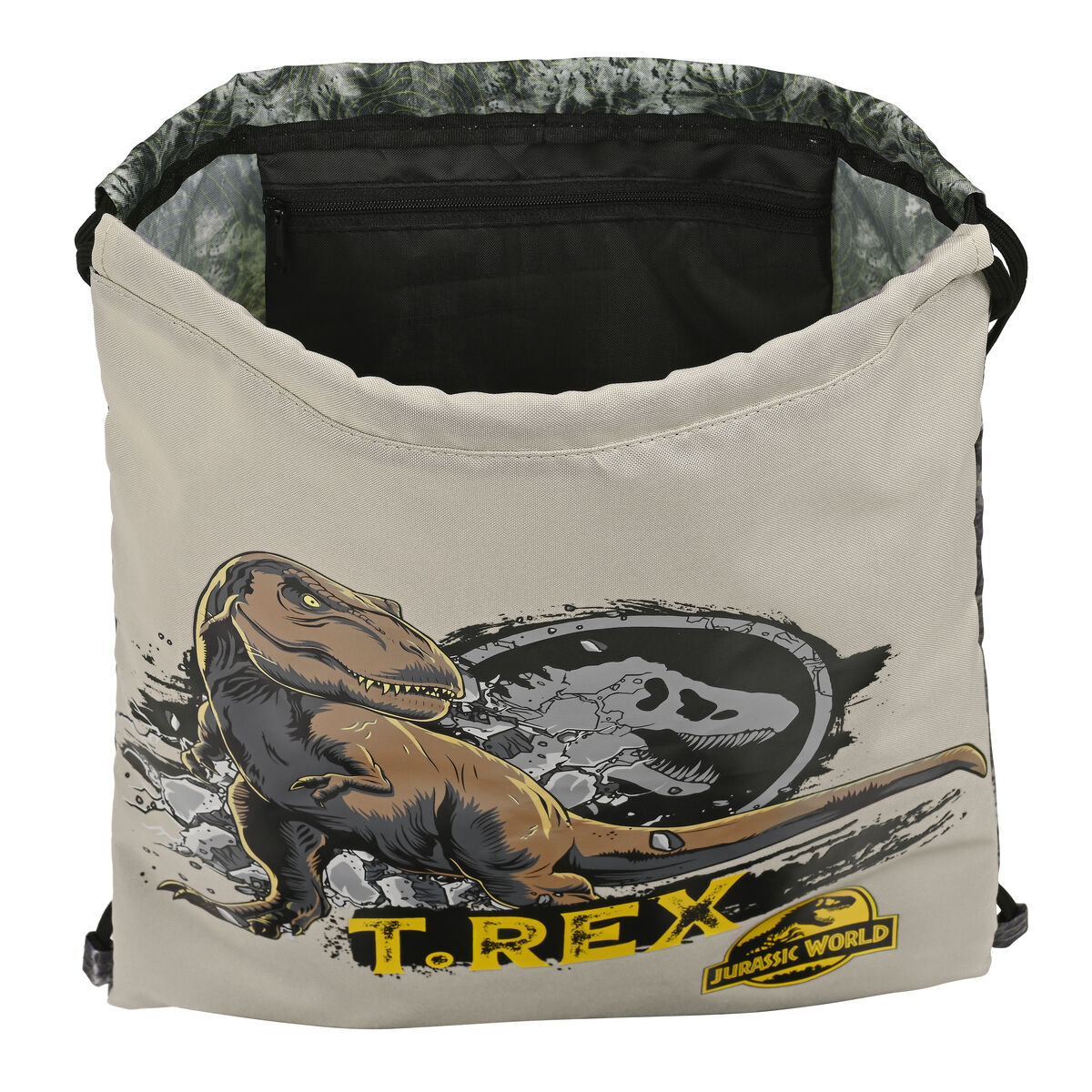 Skopåse med remmar Jurassic World Warning Grå 35 x 40 x 1 cm - 3