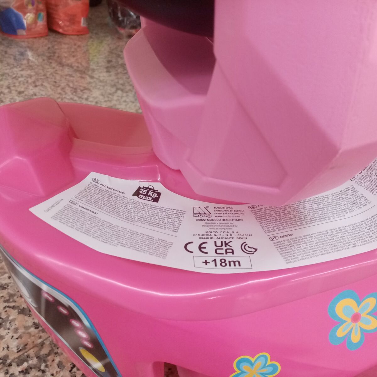 Foten i Golvet Motorcykel Moltó 12222 Rosa 72 cm - 2
