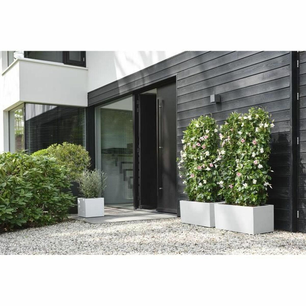 Kruka Elho 29,5 x 29,5 x 49,5 cm Vit Plast Fyrkantig Modern