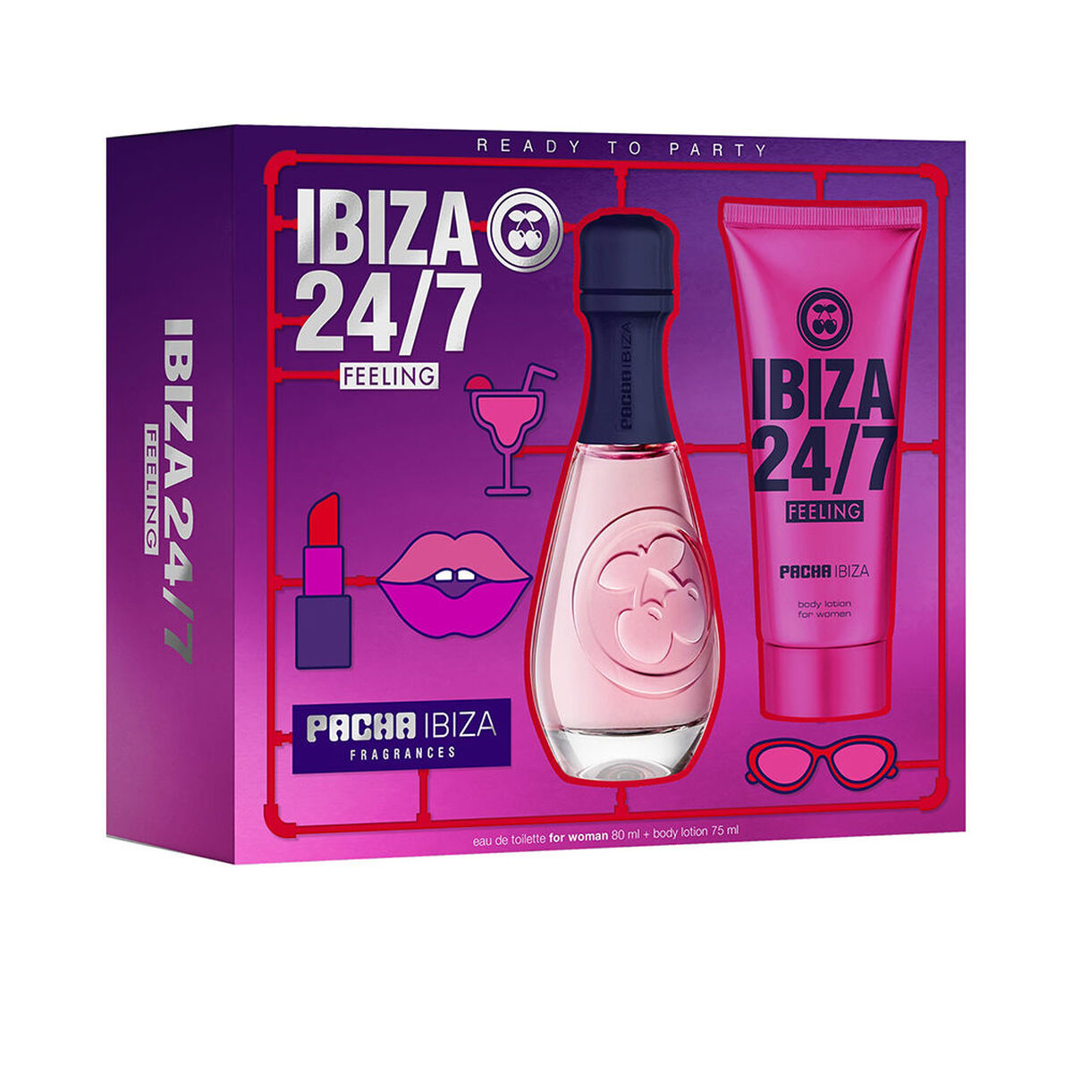 Parfymset Damer Pacha Ibiza 24/7 Feeling 2 Delar