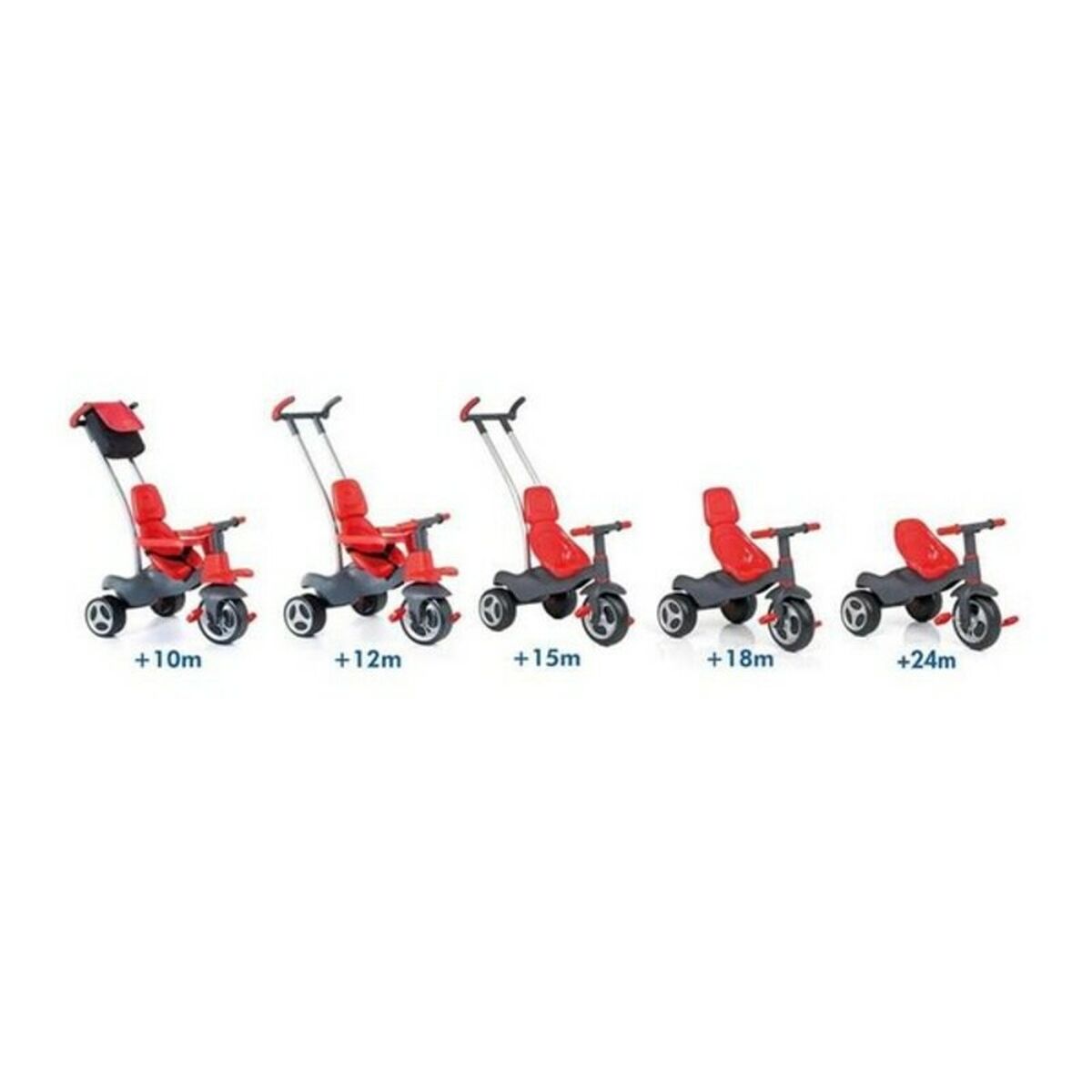 Trehjuling Urban Trike Red Moltó (98 cm) - 2