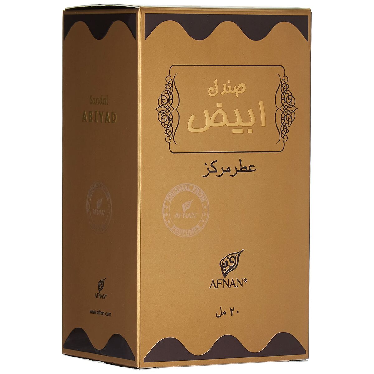 Parfymerad olja Afnan Abiyad Sandal 20 ml - 3