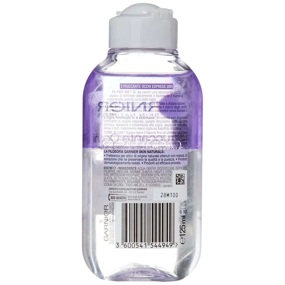 Ansiktssminkremover Garnier Struccante Occhi Express 2 In 1 125 ml - 3
