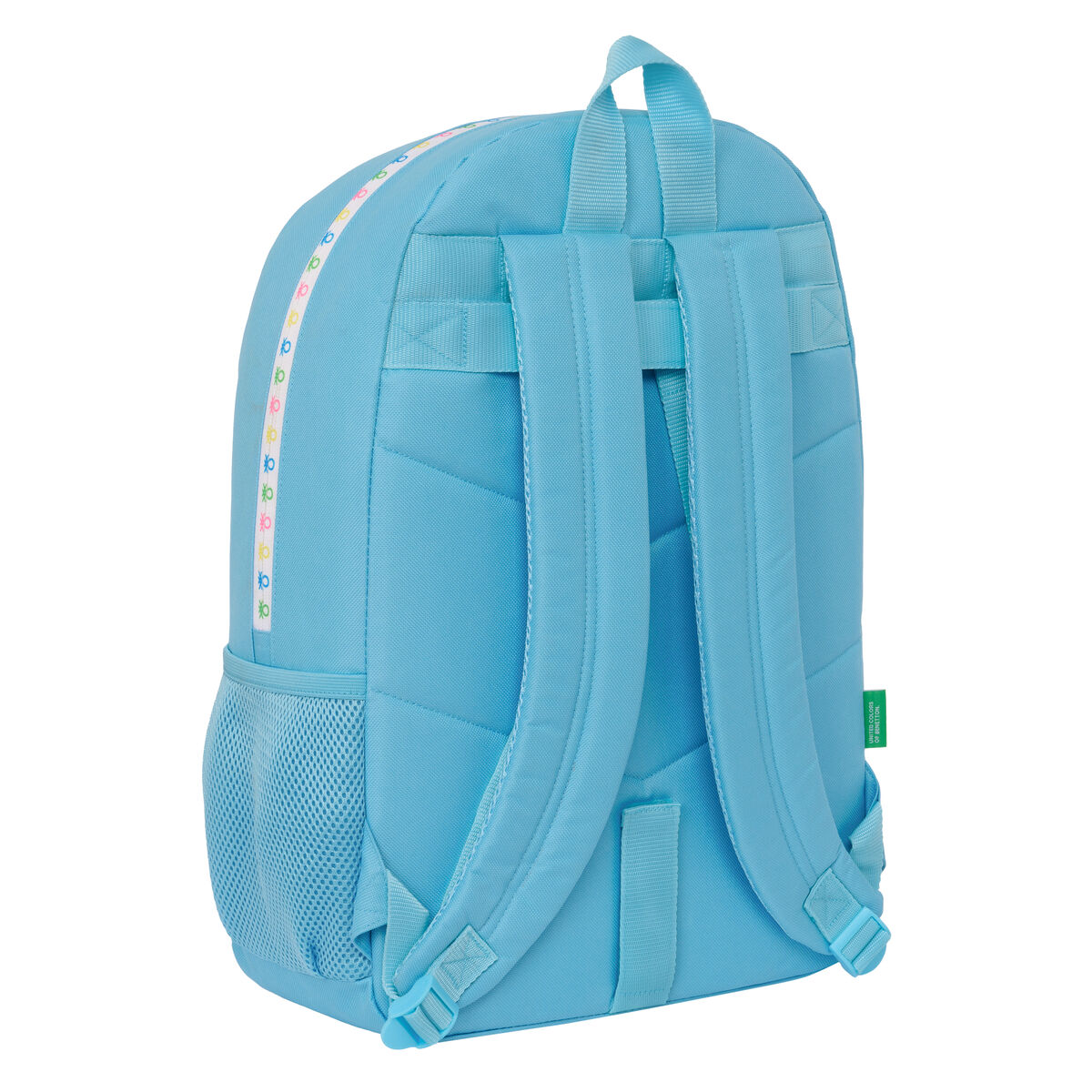 Skolryggsäck Benetton Spring Celeste 30 x 46 x 14 cm - 2