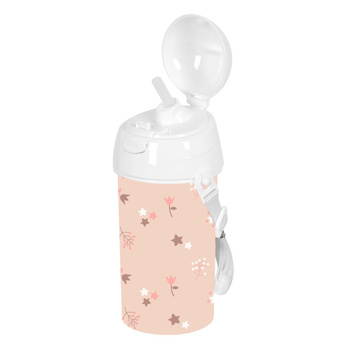 Vattenflaska Safta Flores Rosa PVC 500 ml