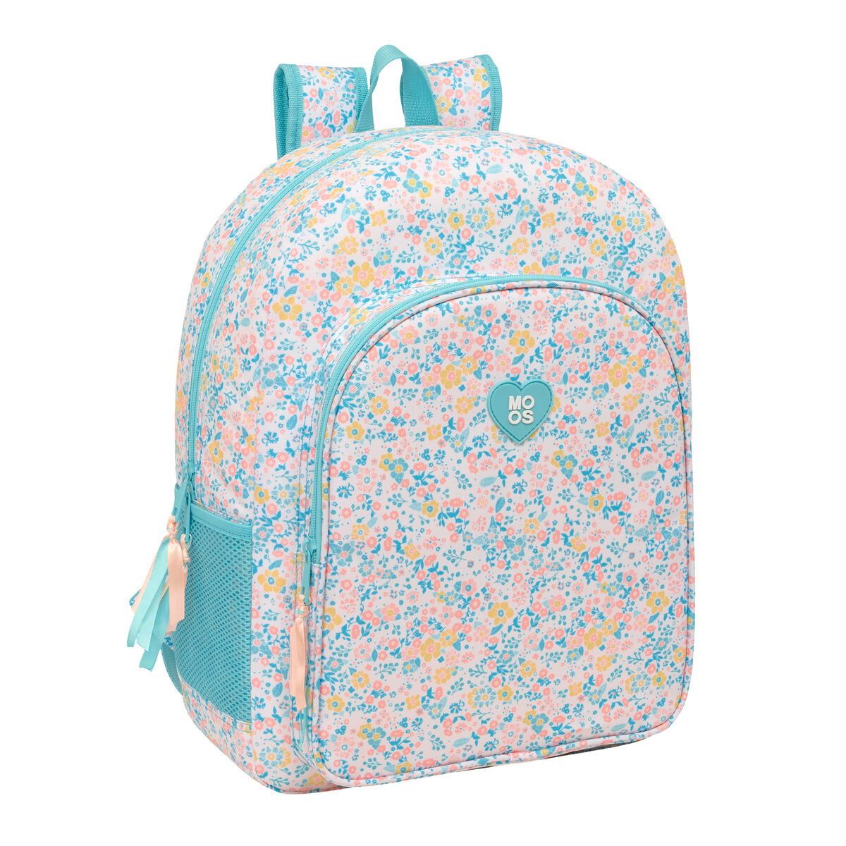 Skolryggsäck Moos Fiori Multicolour 33 x 42 x 14 cm