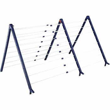 Torklina Leifheit Bathtub Dryer Pegasus V 133 x 66,5 cm Blå Vit Metall