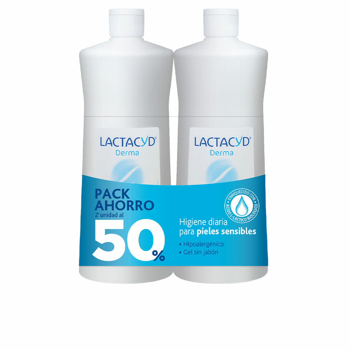 Dermoprotektiv Bath Gel Lactacyd Lactacyd Derma 1 L 2 x 1 L Känslig hud