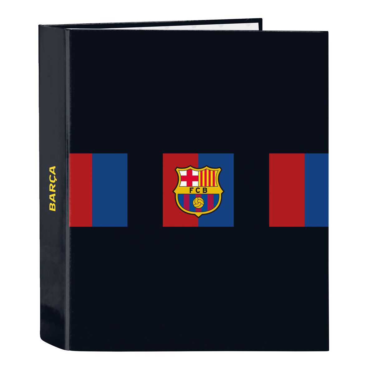 Ringpärm F.C. Barcelona Rödbrun Marinblå A4 27 x 33 x 6 cm