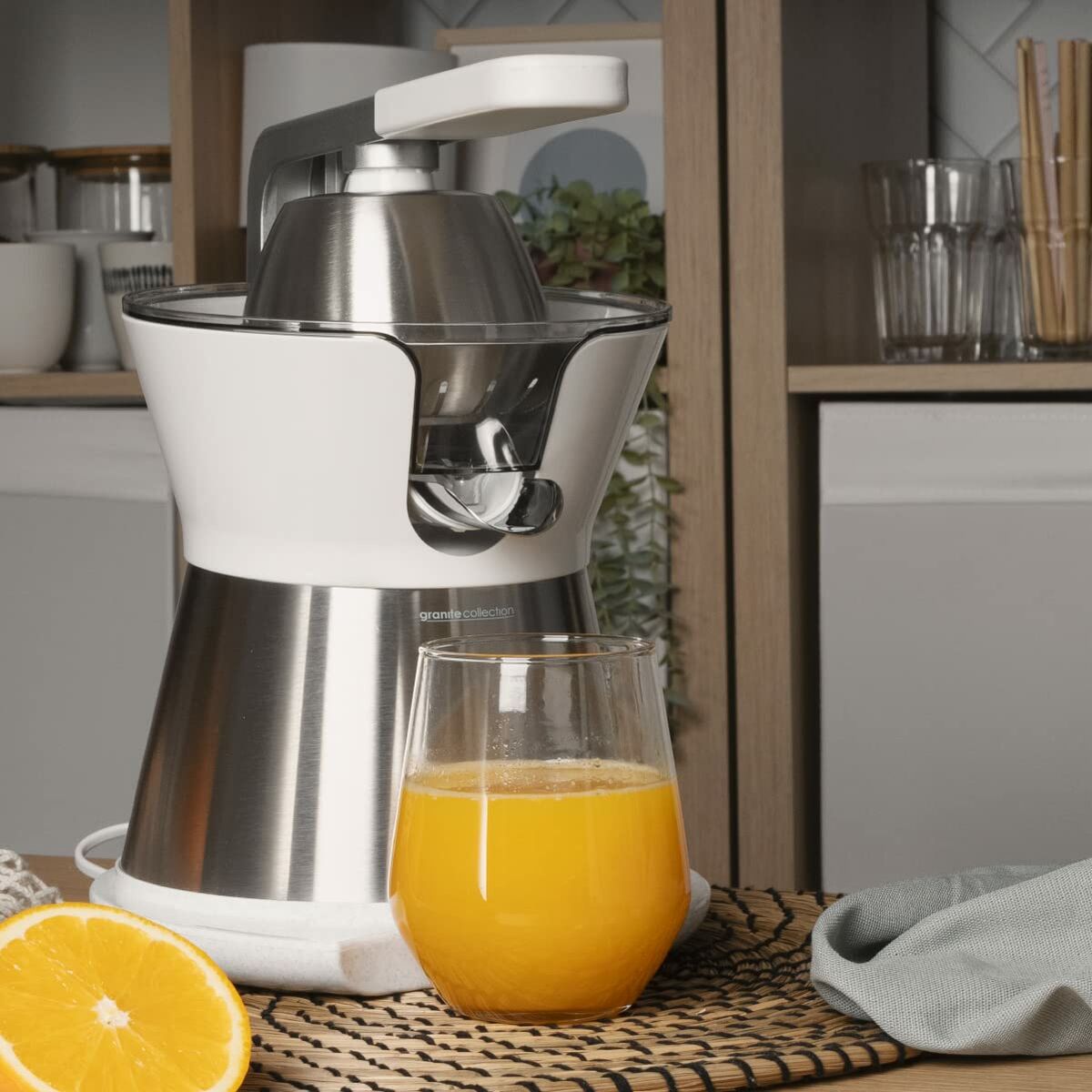 Elektrisk Juicepress Universal Blue JUICY Vit Stål 300 W - 2