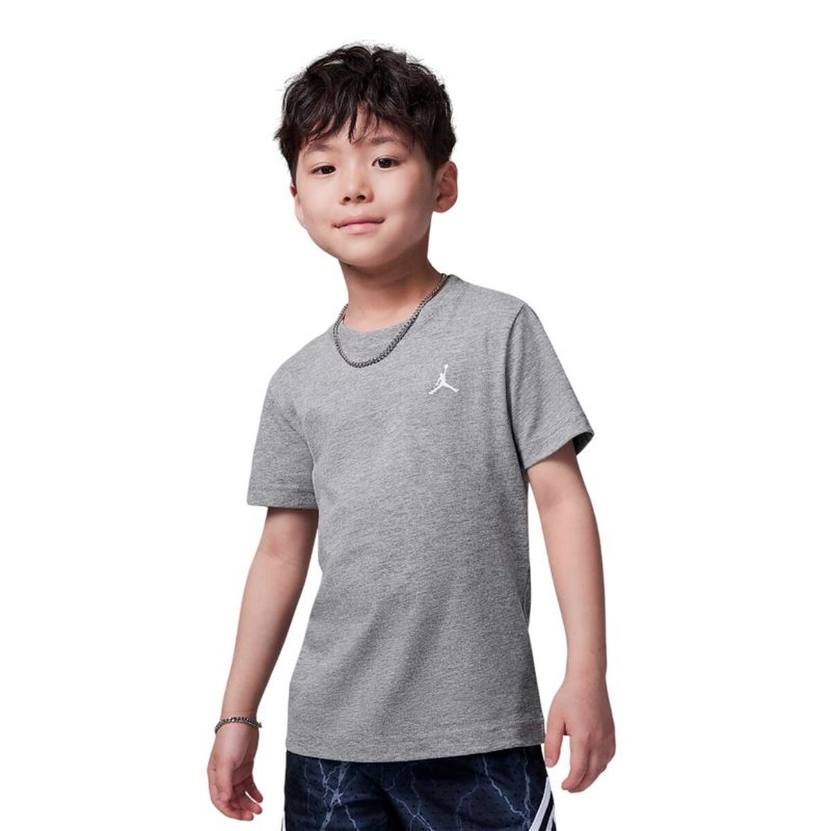 Barn T-shirt med kortärm Jordan Jdb Jumpman Air Emb Grå