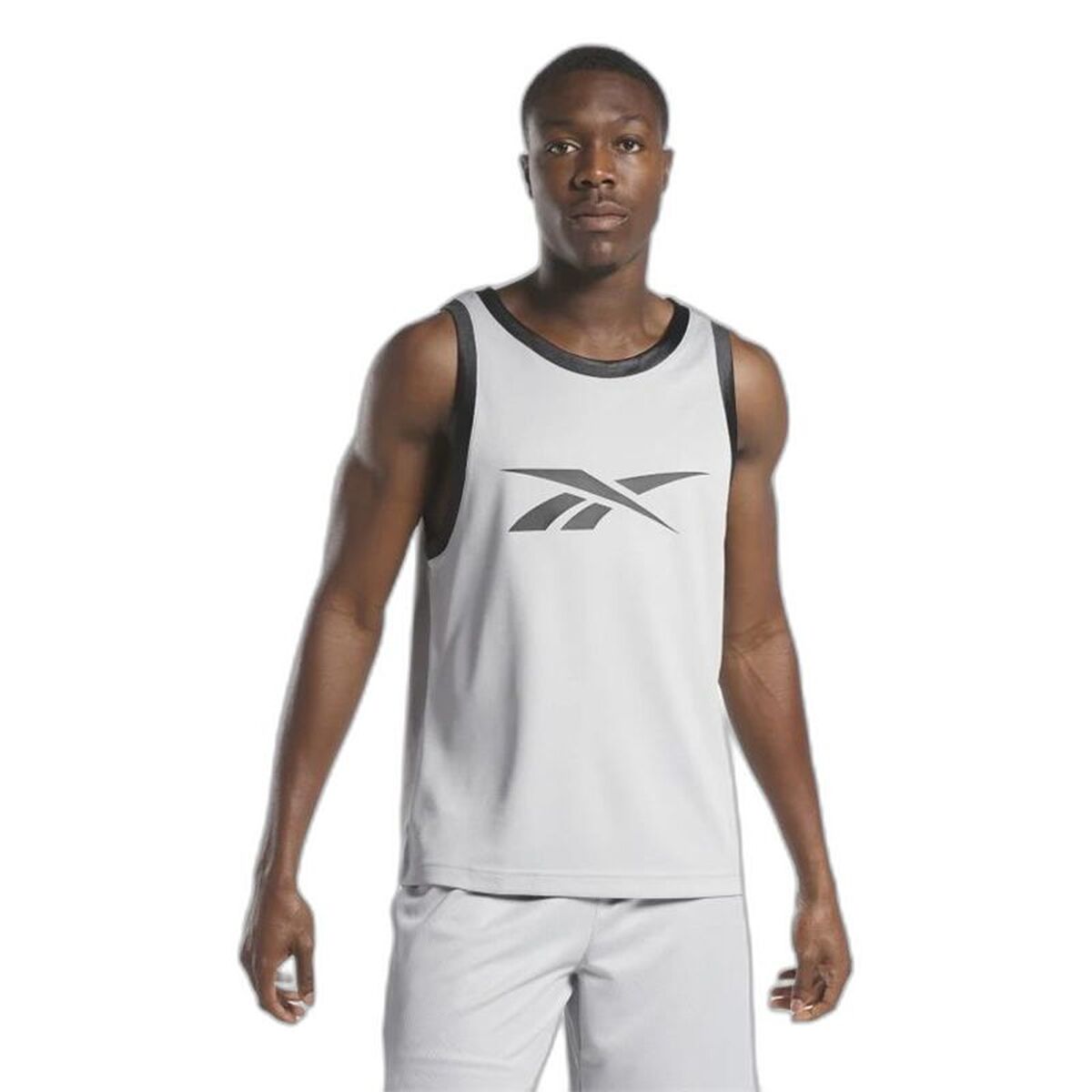 Baskettröja Reebok Basketball Mesh Ljusgrå - 2