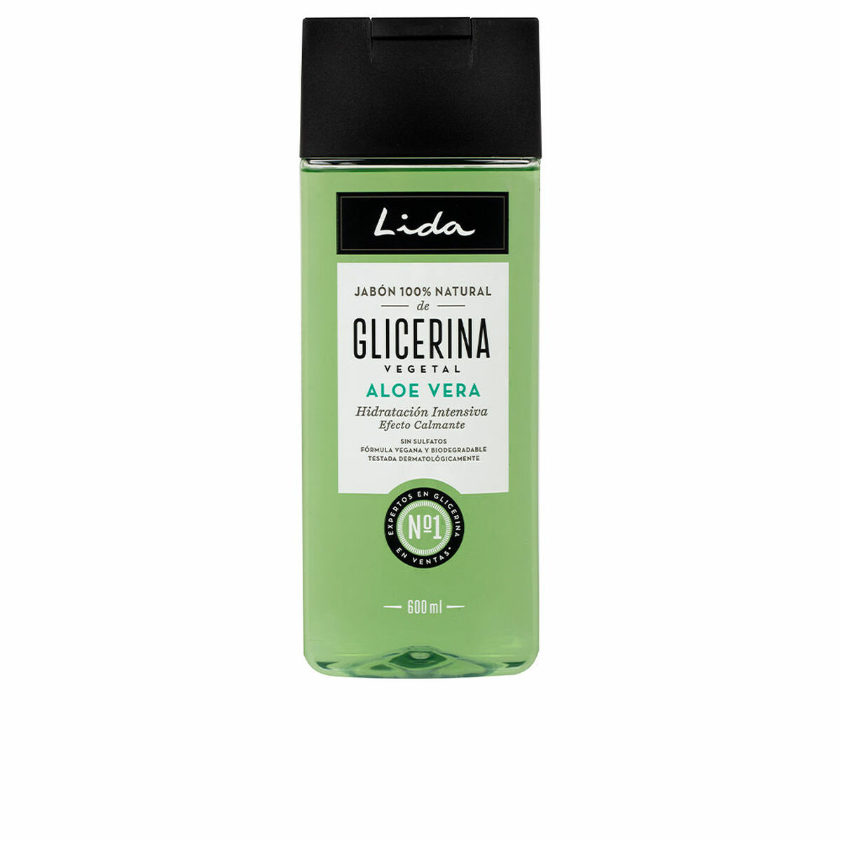 Flytande kroppstvål med Aloe Vera Lida Jabón Natural 600 ml 100 % naturligt