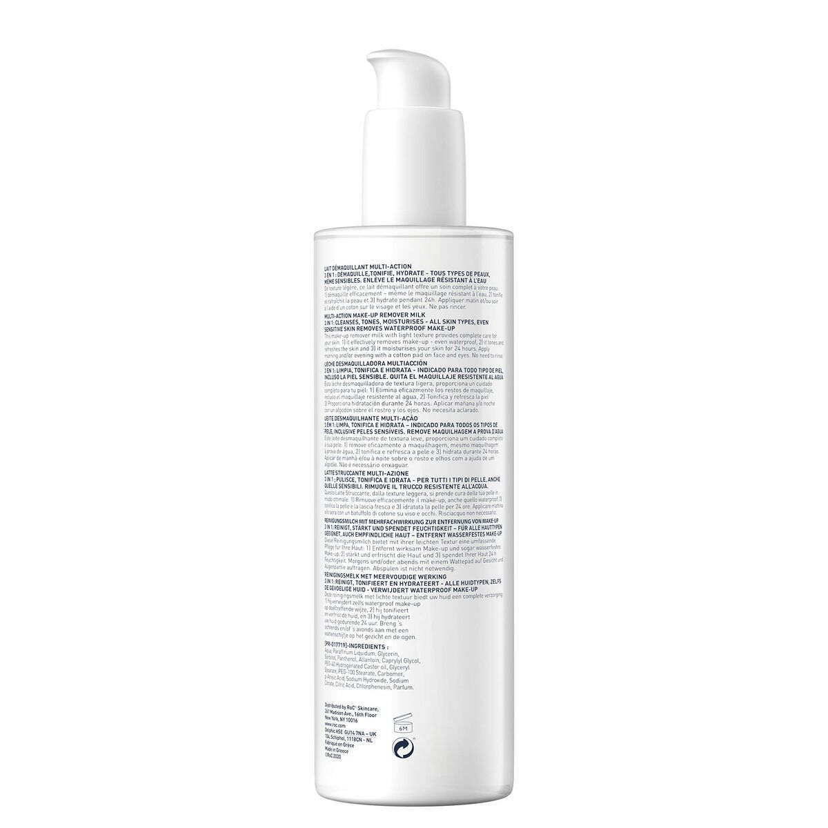 Ansiktssminkborttagningskräm Roc Leche Desmaquillante 400 ml 3 i 1 - 2