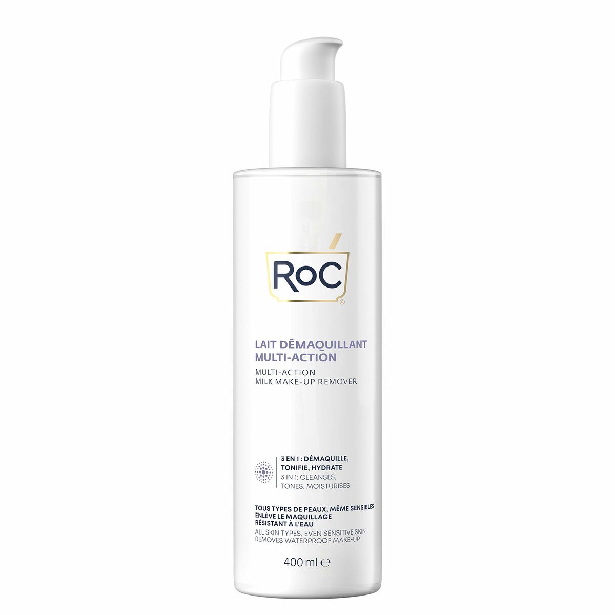 Ansiktssminkborttagningskräm Roc Leche Desmaquillante 400 ml 3 i 1