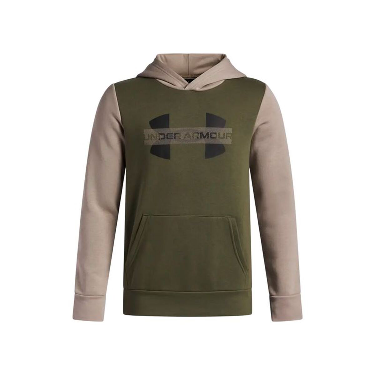 Luvtröja, Flickor Under Armour Rival Flc Cblck Grphc Hd Oliv