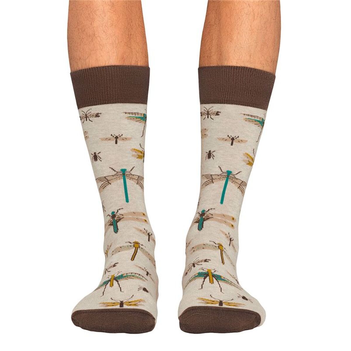 Strumpor Jimmy Lion Insects Beige