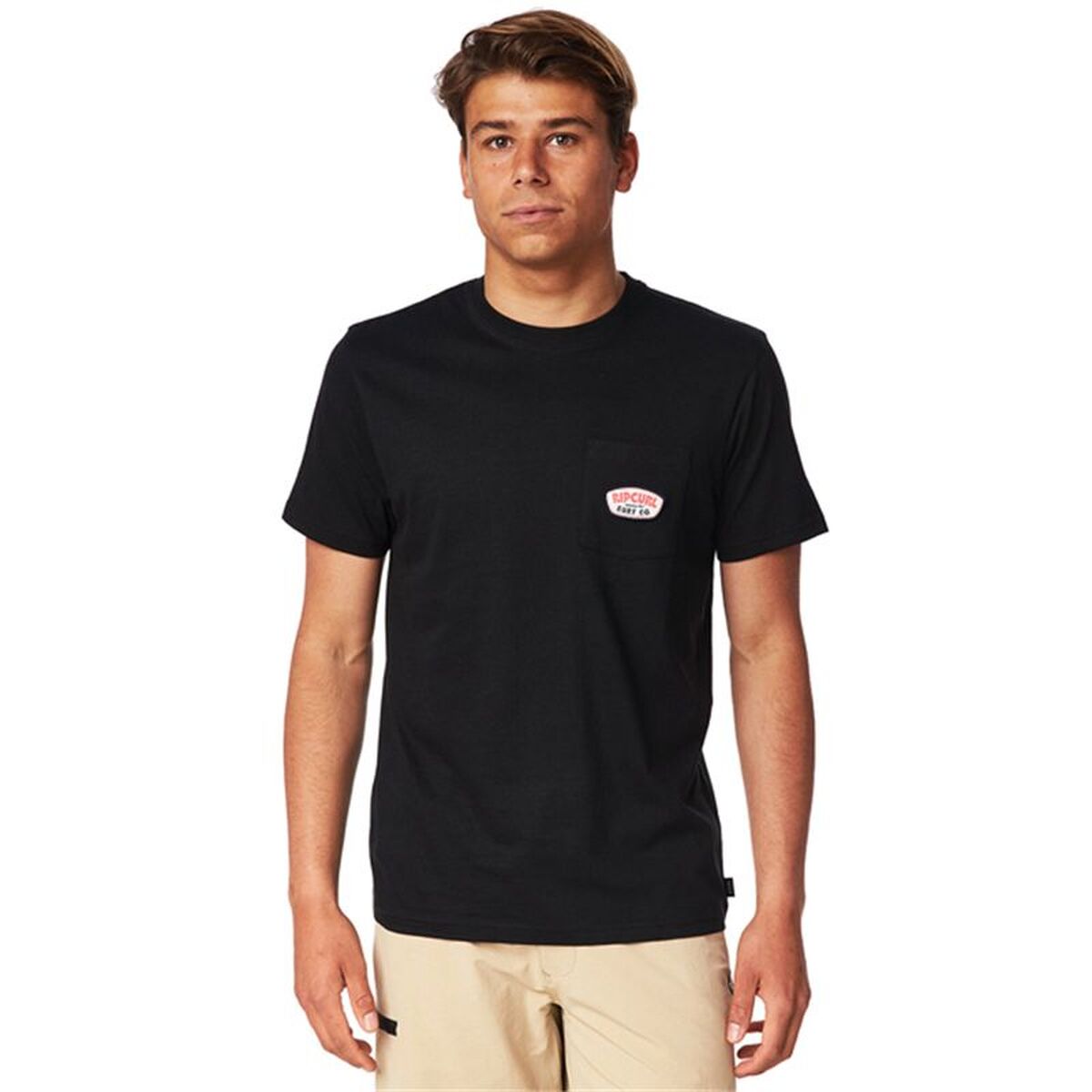 T-shirt med kortärm Herr Rip Curl CTEVA5-90 Svart (S)