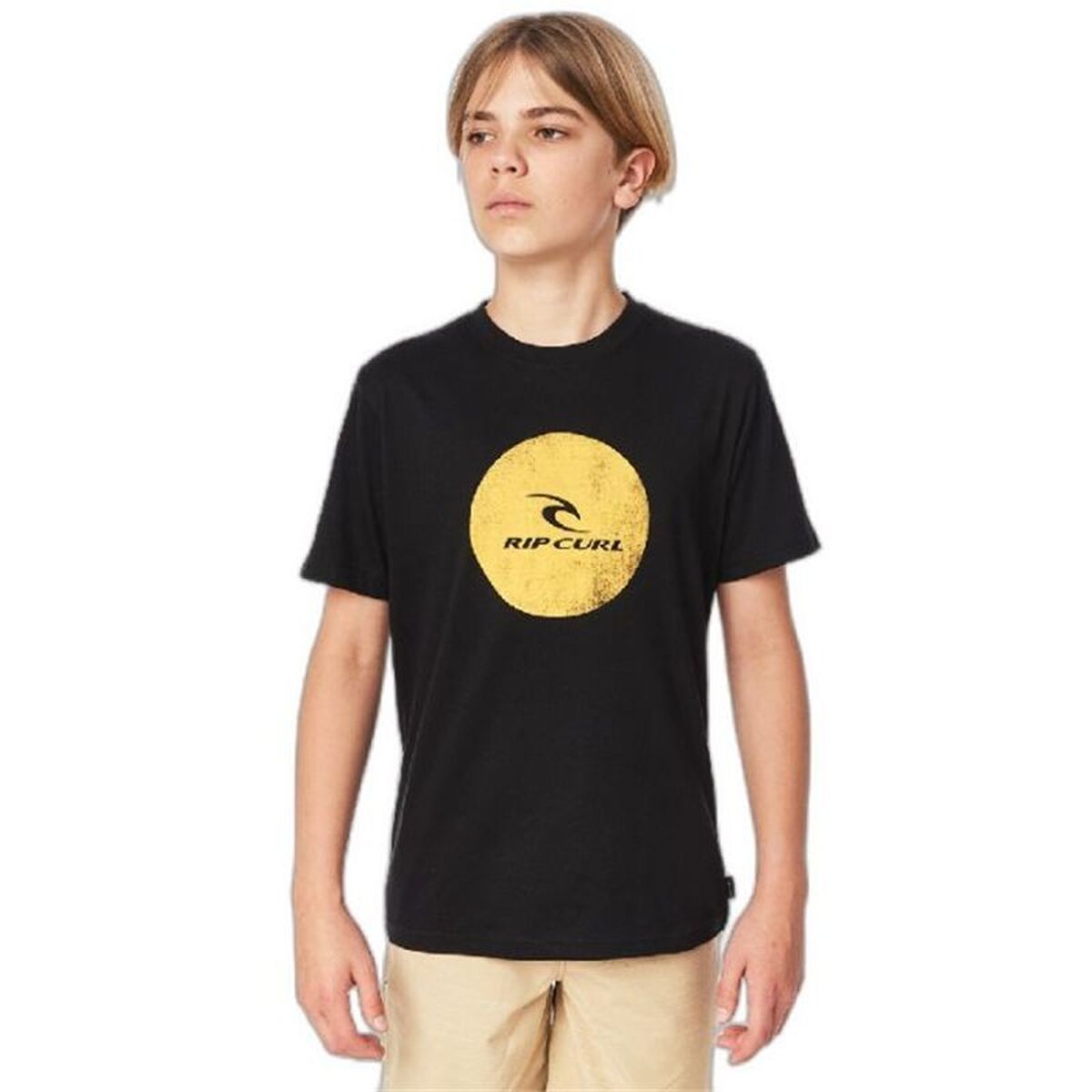 Barn T-shirt med kortärm Rip Curl KTEZF4-90 Svart