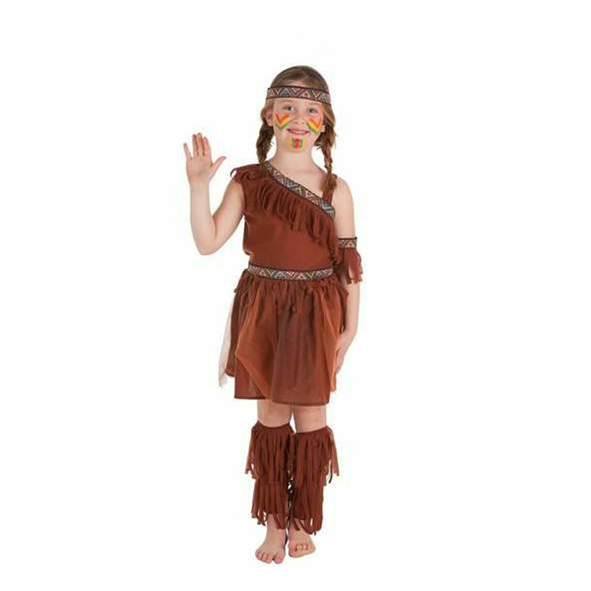 Maskeraddräkt för barn American Indian (4 Delar) - 2
