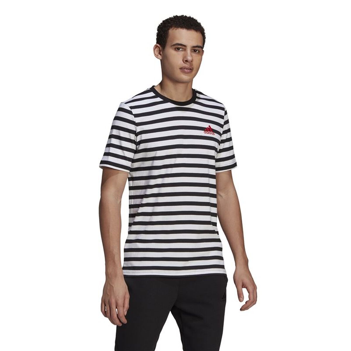 T-shirt med kortärm Herr Adidas GK9137 Svart (M) - 2