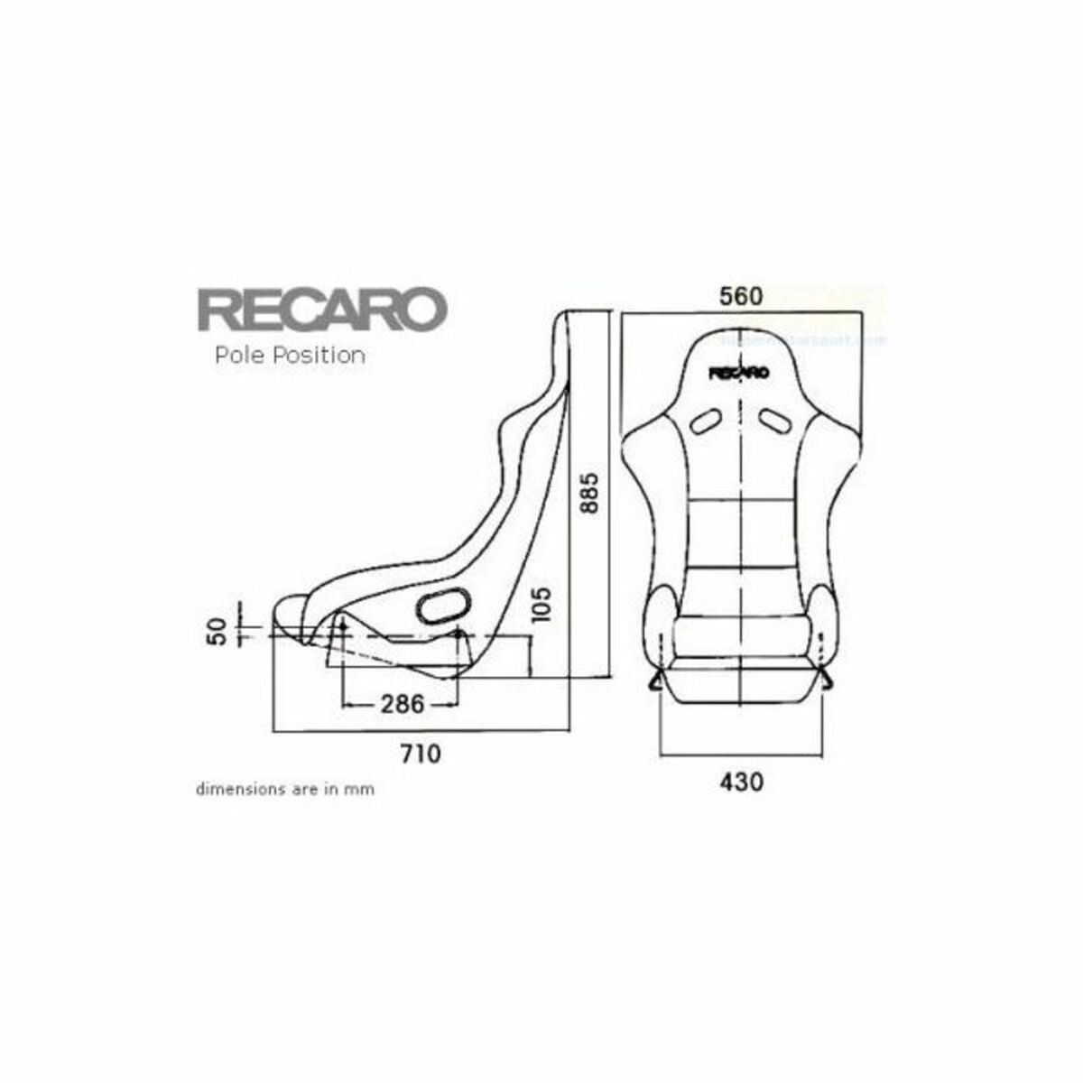 Sits Recaro Pole Position Velour Pilot Kartläsare - 2