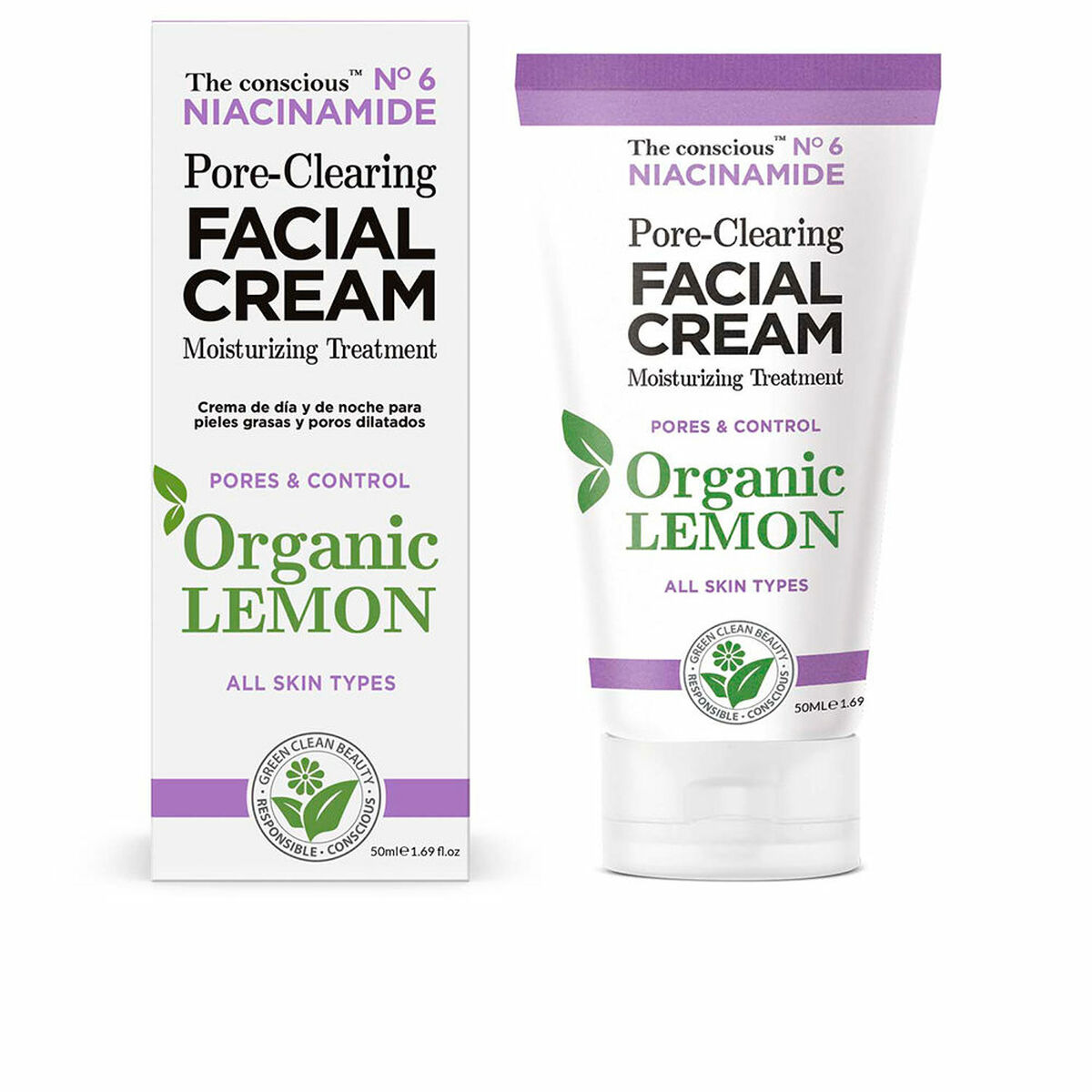 Vårdande rengöring The Conscious Niacinamide 50 ml Citron