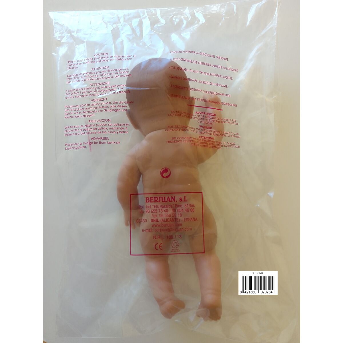Bebisdocka Berjuan Newborn 7078-17 30 cm - 2