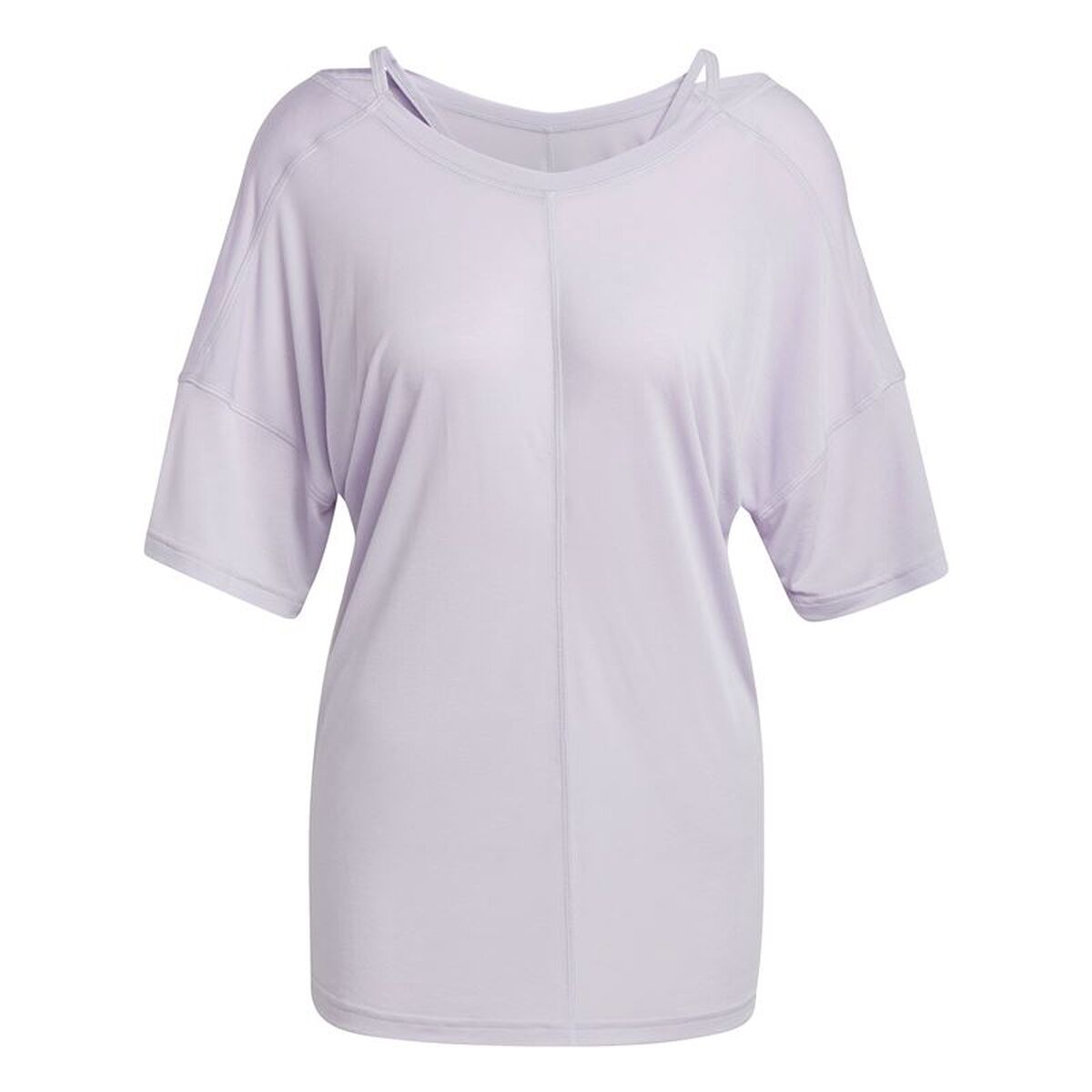 T-shirt med kortärm Dam Adidas Yoga Studio Oversized Lila