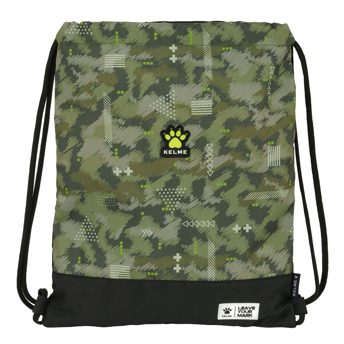 Skopåse med remmar Kelme Travel Svart Grön 35 x 40 x 1 cm