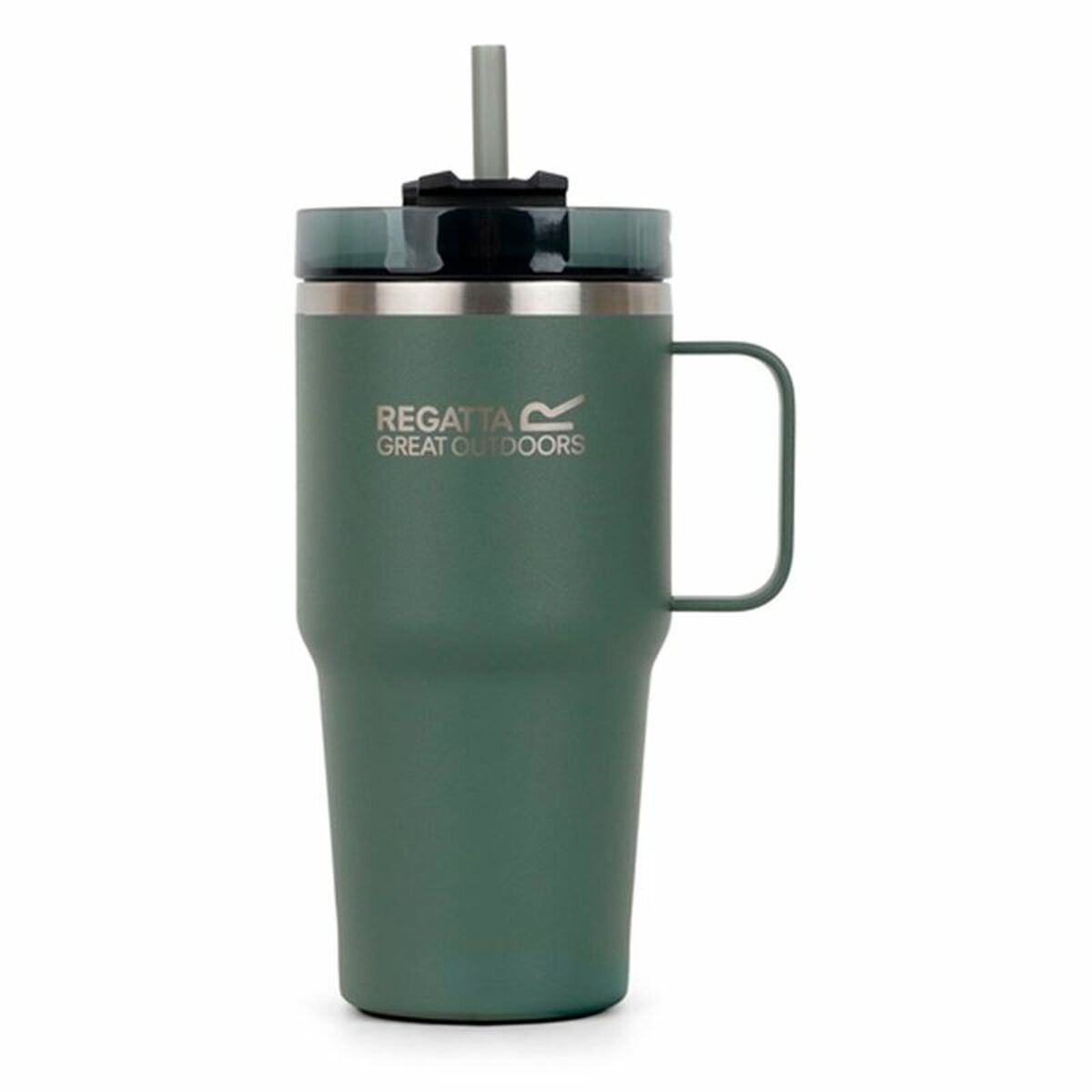 Muggen med Sugrör Regatta Thermo Insulated Mug 600 ml Grön Rostfritt stål