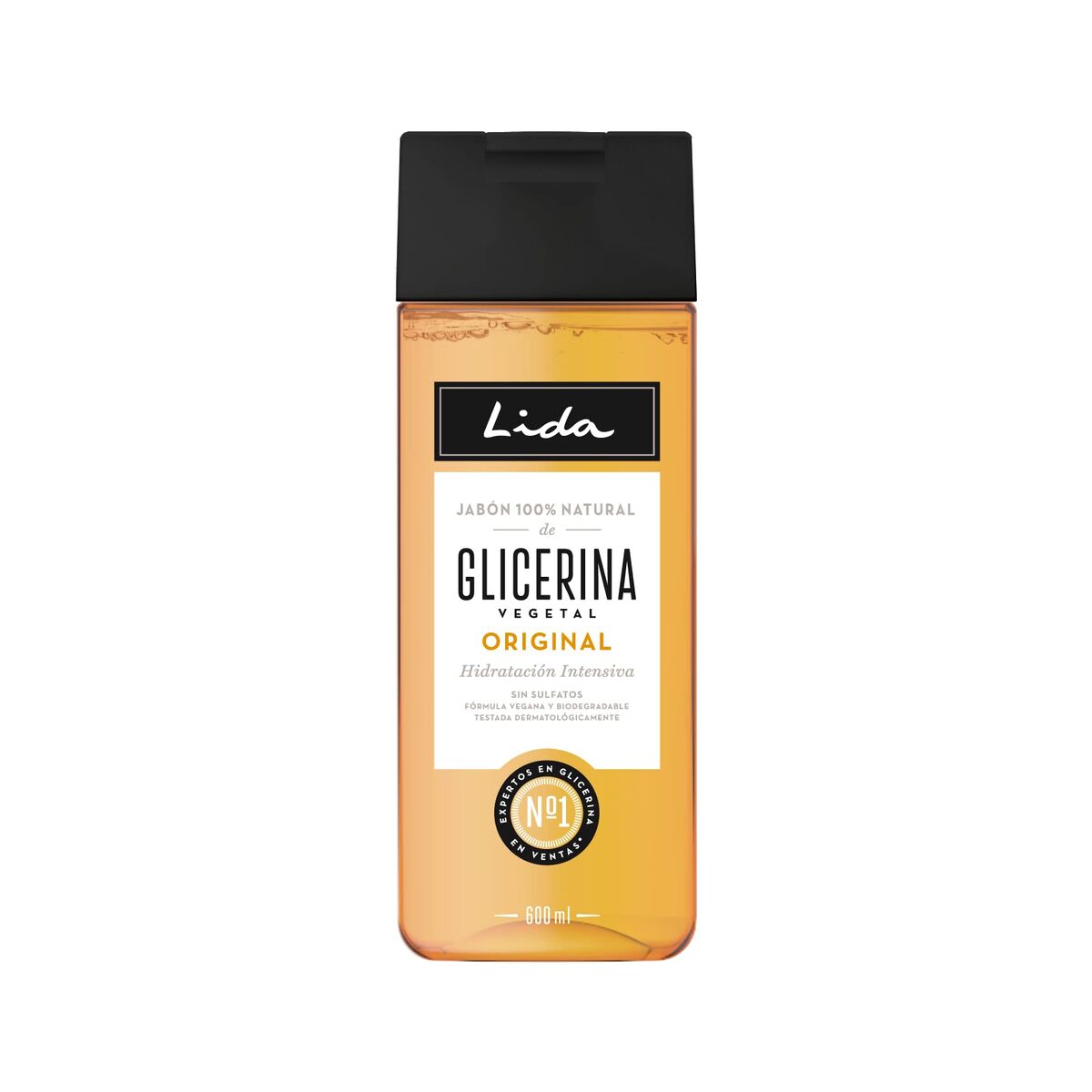 Glycerintvål Lida Jabón Natural 600 ml Naturell Vätska