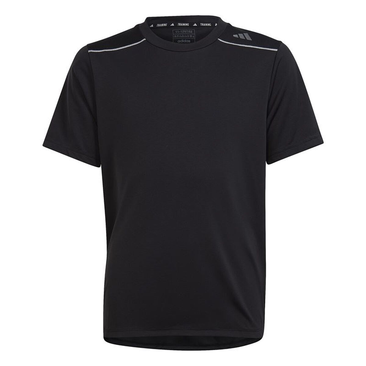 Barn T-shirt med kortärm Adidas Aeroready Svart