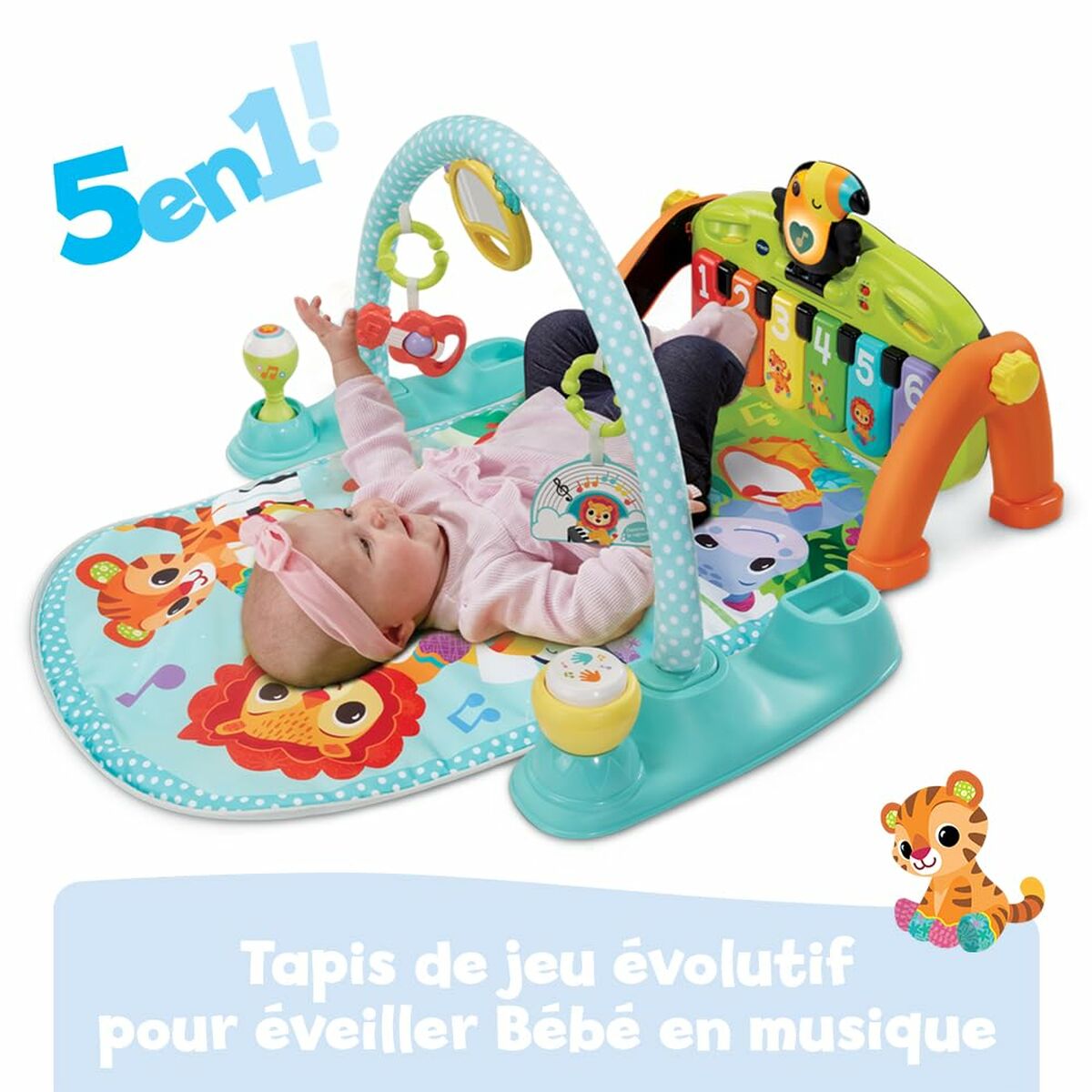 Lekmatta Vtech Baby Tap Tap Papp Plast Piano - 2