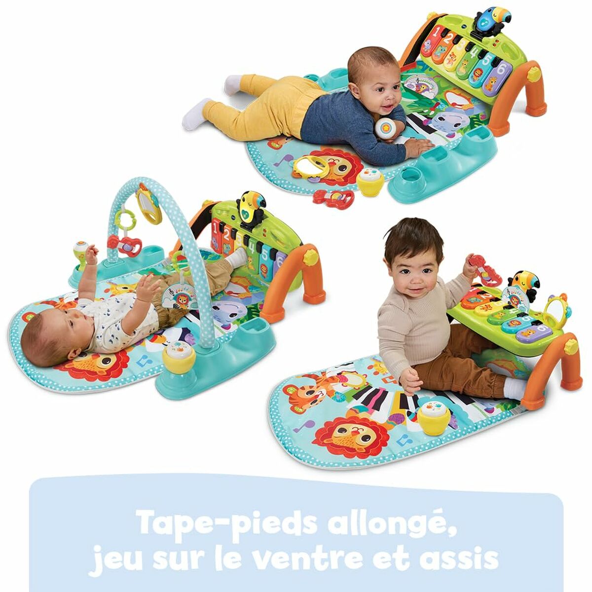 Lekmatta Vtech Baby Tap Tap Papp Plast Piano - 3